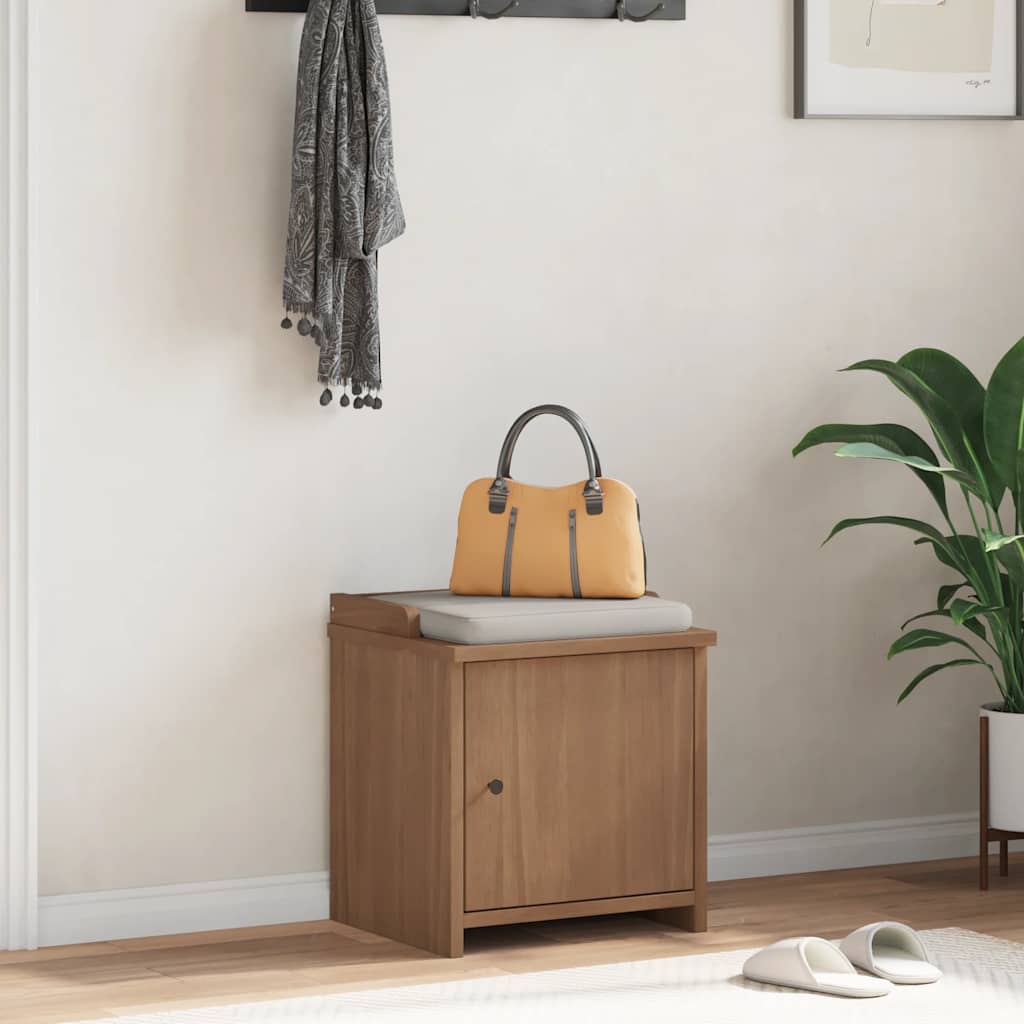 Hallway Bench SANDNES 45x40x50 cm Solid Wood Pine