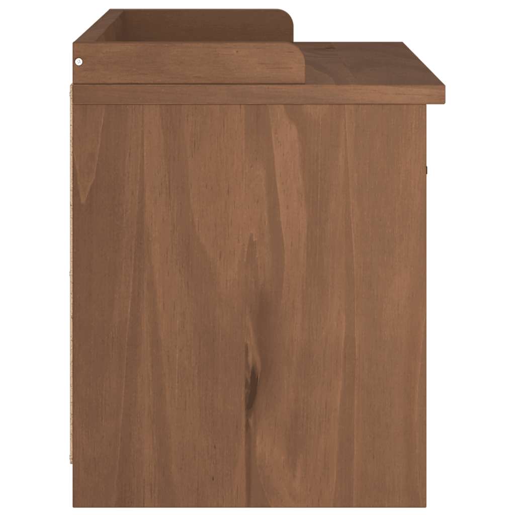 Hallway Bench SANDNES 87x40x50 cm Solid Wood Pine