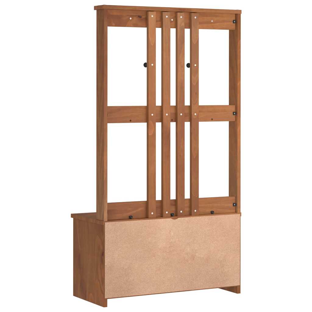 Hall Tree SANDENS 87x40x159.5 cm Solid Wood Pine