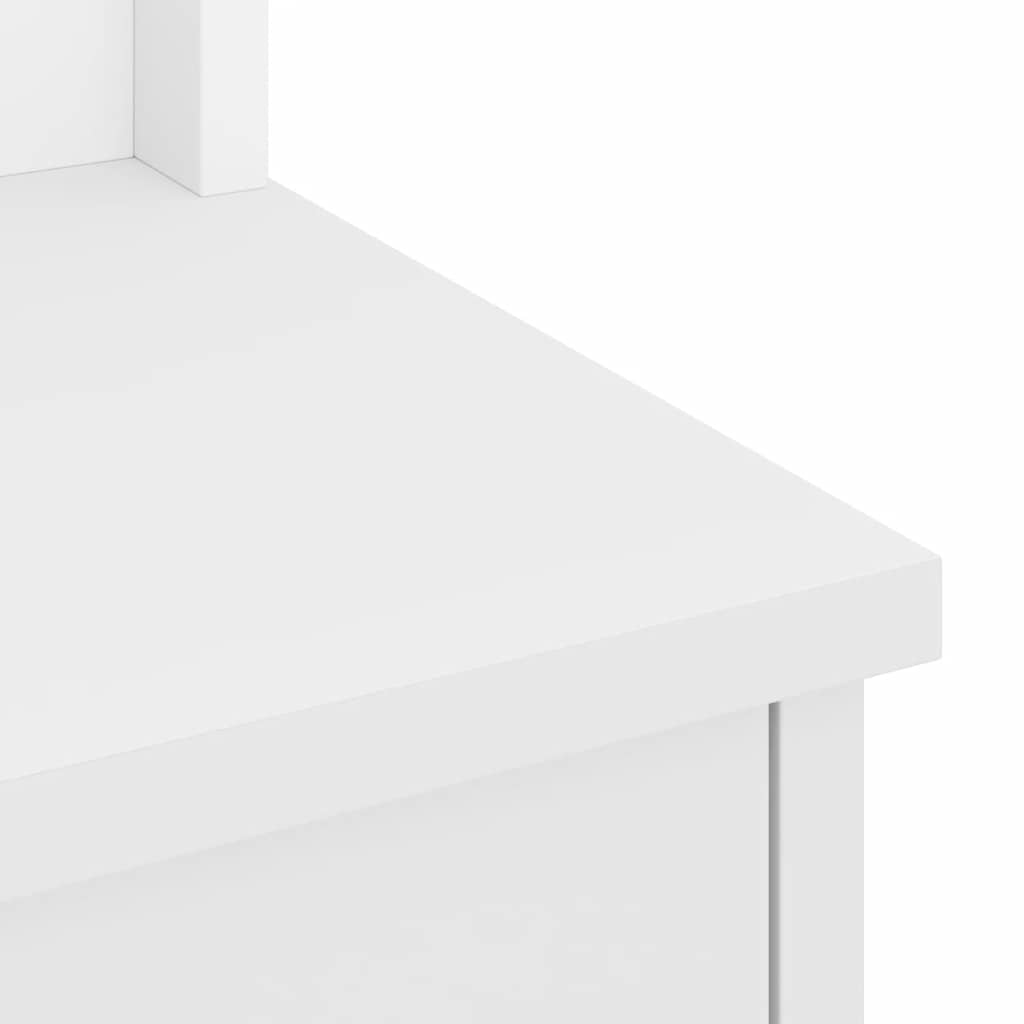 Hall Tree SANDENS White 87x40x159.5cm Solid Wood Pine
