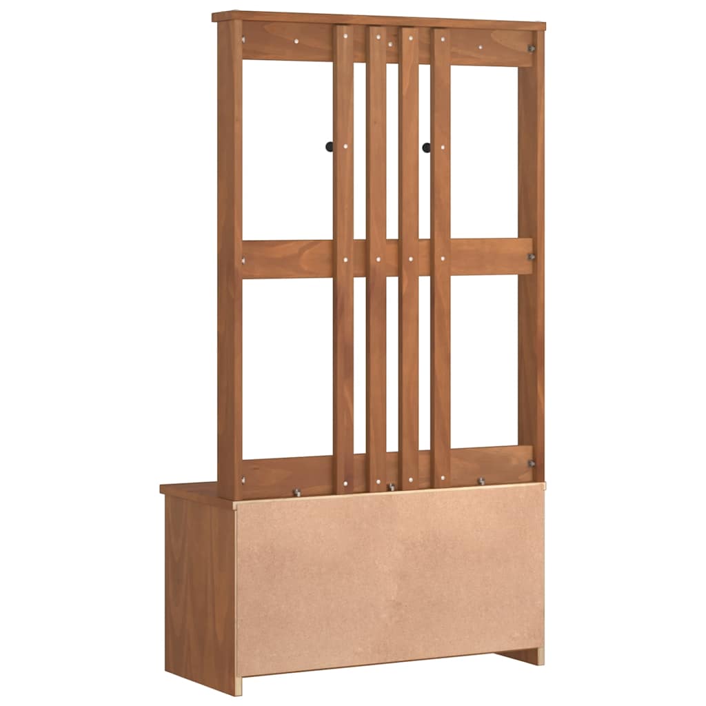 Hall Tree SANDENS 87x40x159.5cm Solid Wood Pine