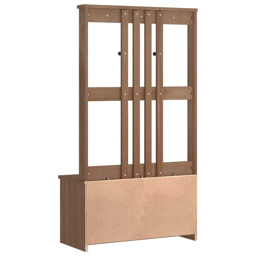 Hall Tree SANDENS 87x40x159.5cm Solid Wood Pine
