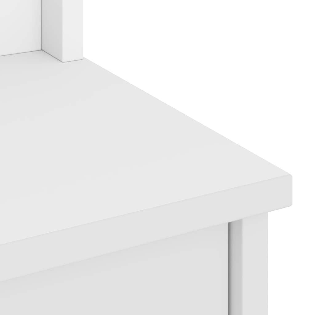 Hall Tree SANDENS White 87x40x159.5cm Solid Wood Pine