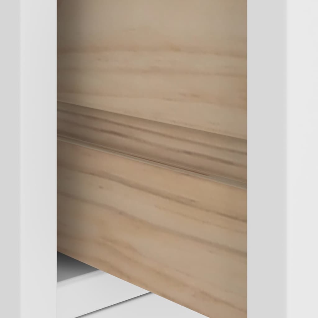 Hall Tree SANDENS White 87x40x159.5cm Solid Wood Pine