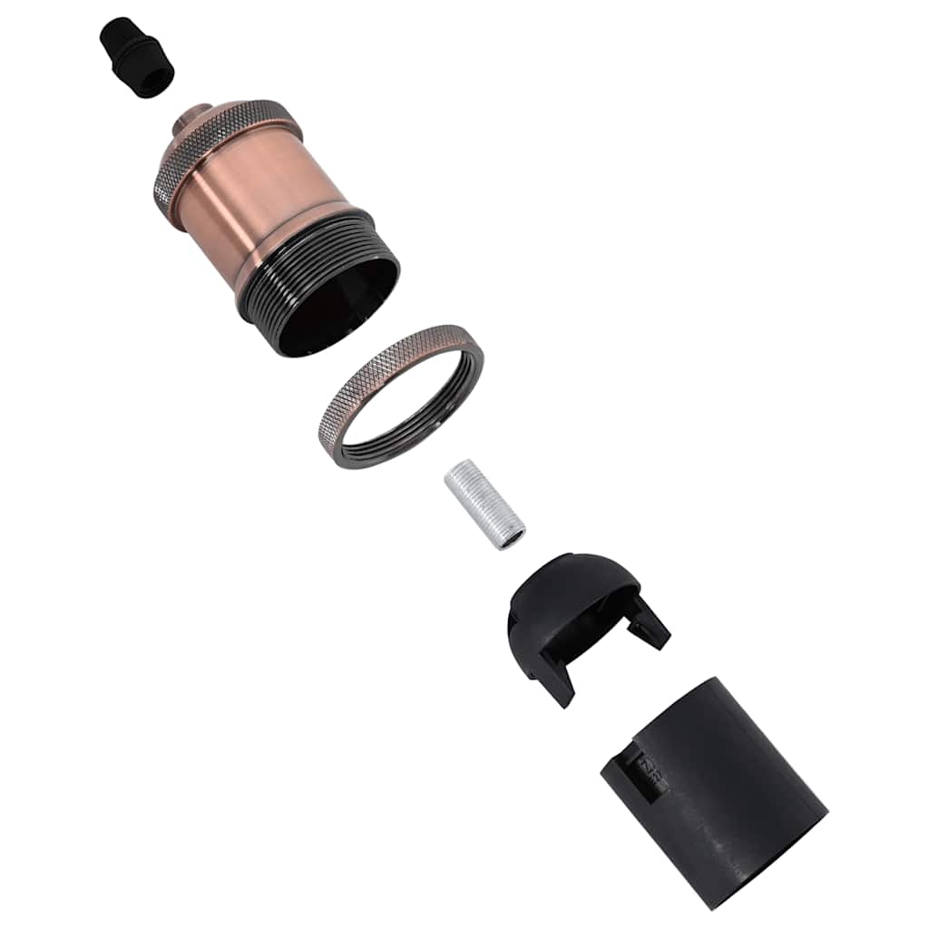 Lamp Holders 2 pcs Red Bronze E27