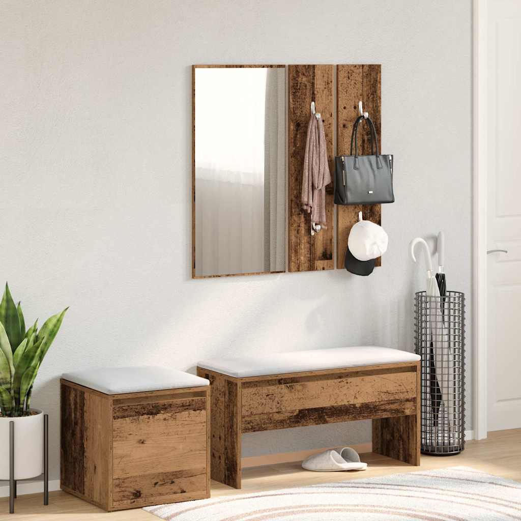Hallway Furniture Set Old Wood Engineered Wood