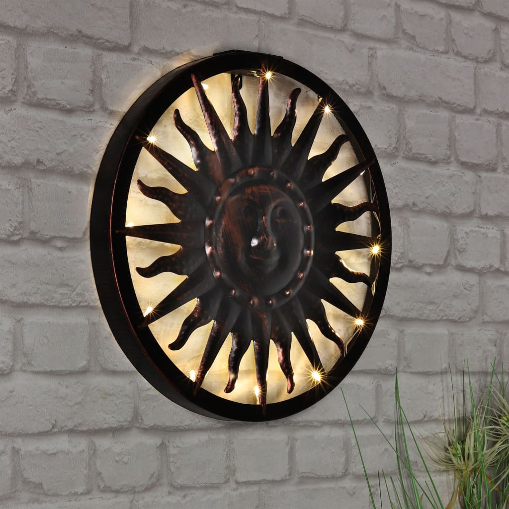 Solar LED Wall Art Light Sun 40x4 cm