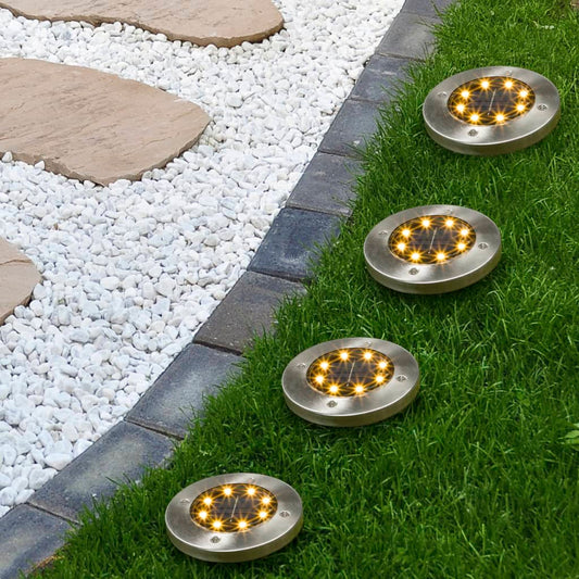 LED Solar Garden In-ground Light Set 4pcs