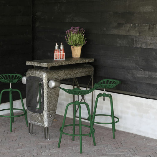 Bar Tractor Chair Green
