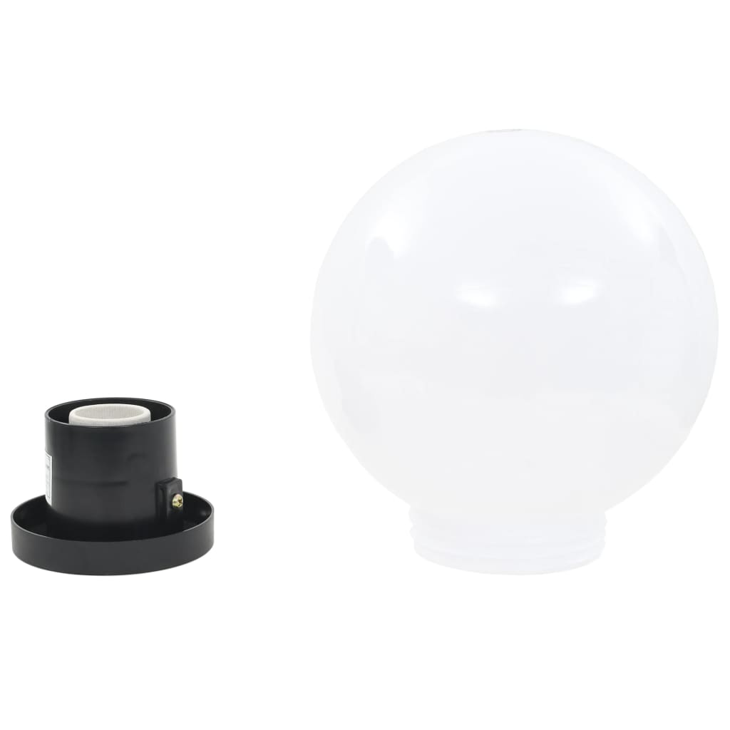 LED Bowl Lamps 4 pcs Spherical 20 cm PMMA
