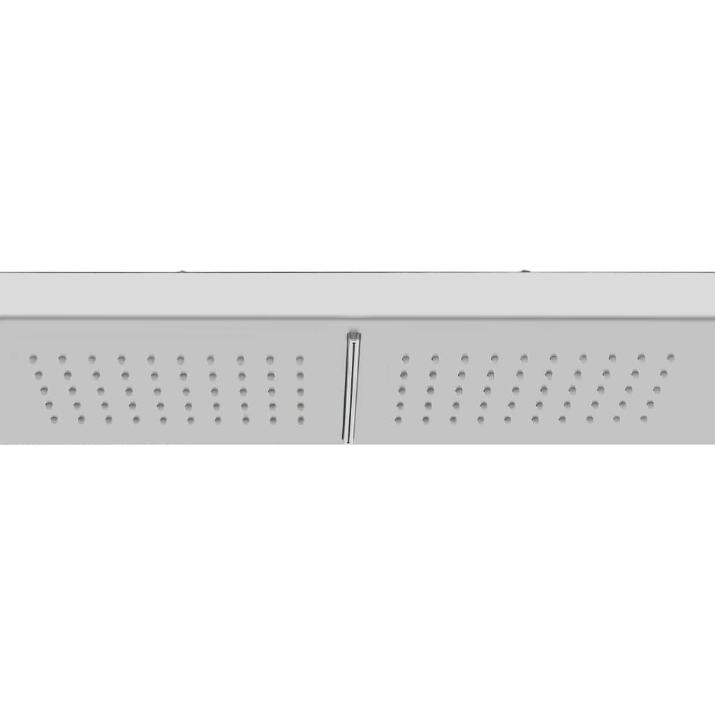 Outdoor Shower with Tray WPC Stainless Steel