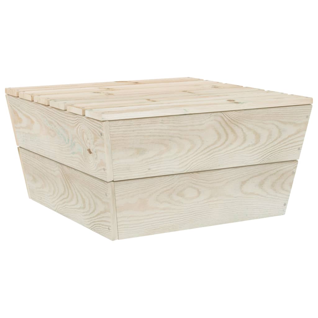 2 Piece Garden Lounge Set Impregnated Spruce Wood