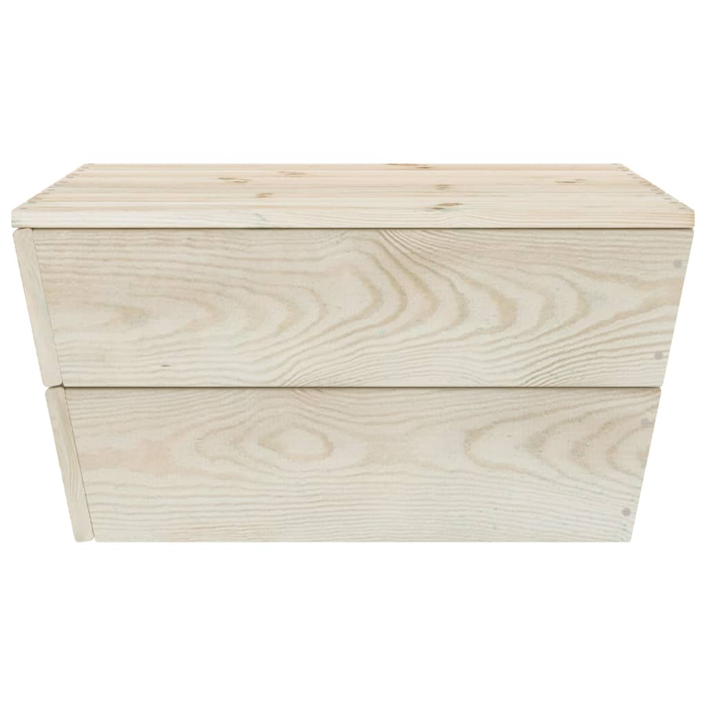 2 Piece Garden Lounge Set Impregnated Spruce Wood
