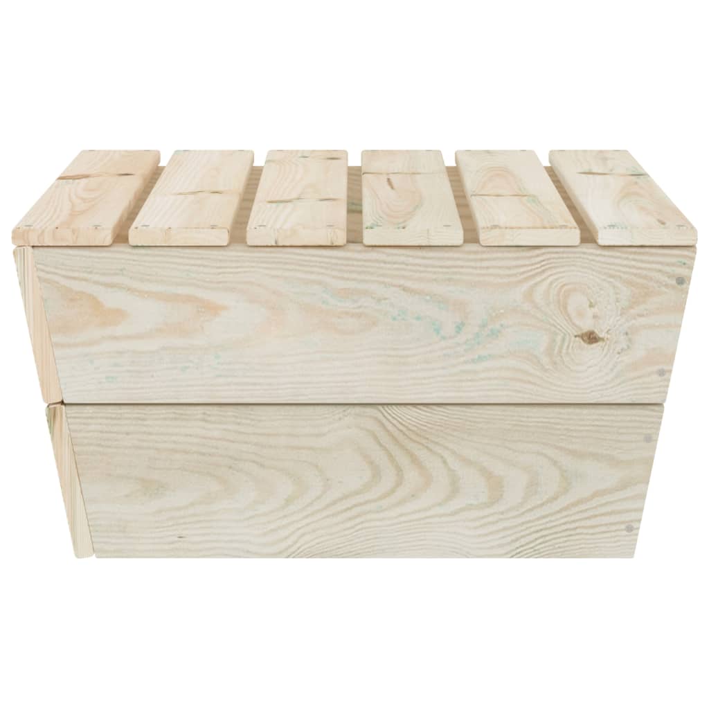 2 Piece Garden Lounge Set Impregnated Spruce Wood