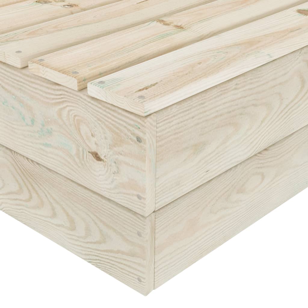 2 Piece Garden Lounge Set Impregnated Spruce Wood