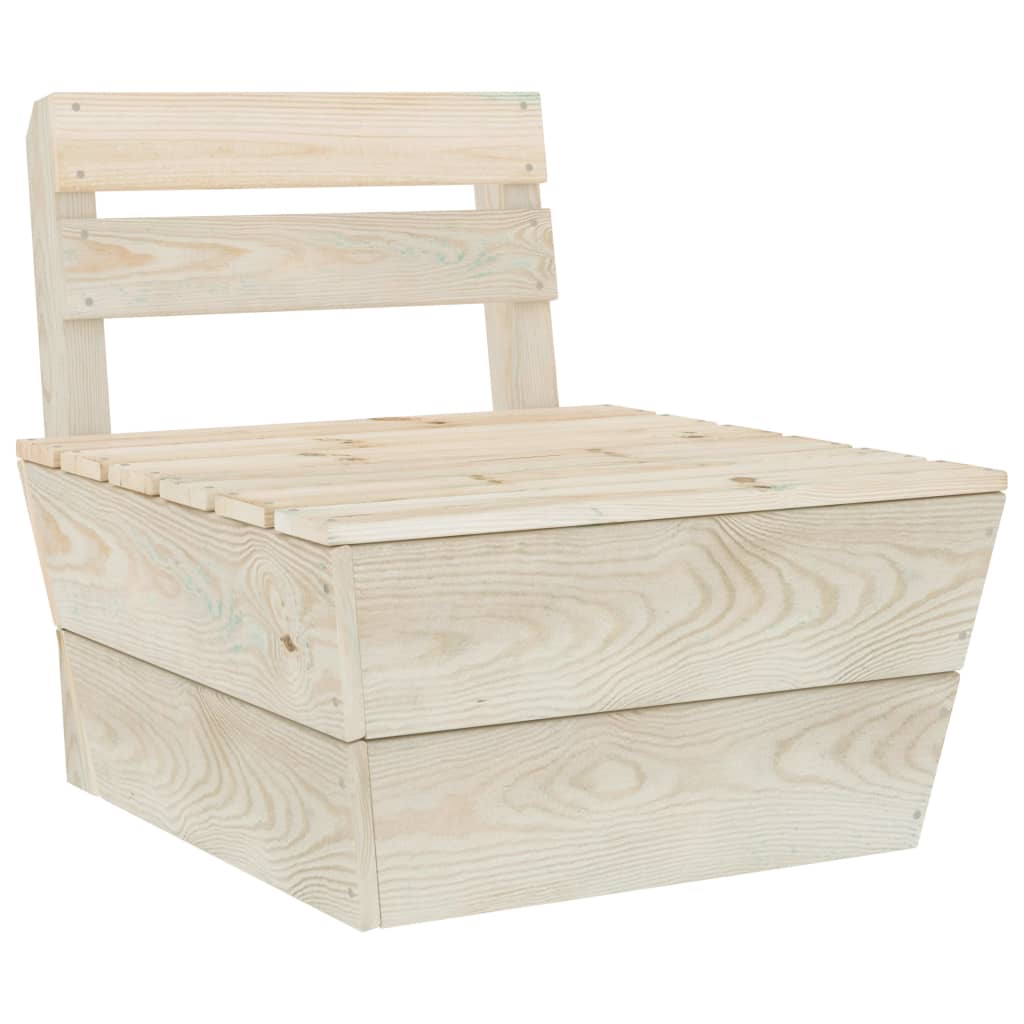 2 Piece Garden Lounge Set Impregnated Spruce Wood