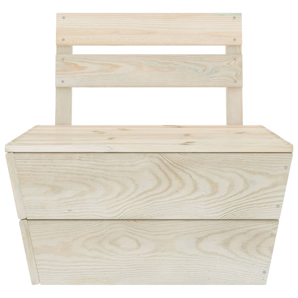 2 Piece Garden Lounge Set Impregnated Spruce Wood