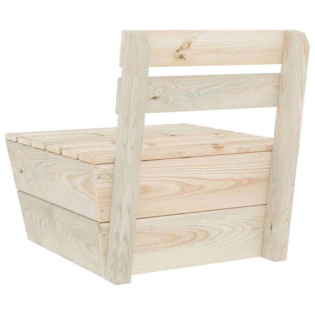 2 Piece Garden Lounge Set Impregnated Spruce Wood