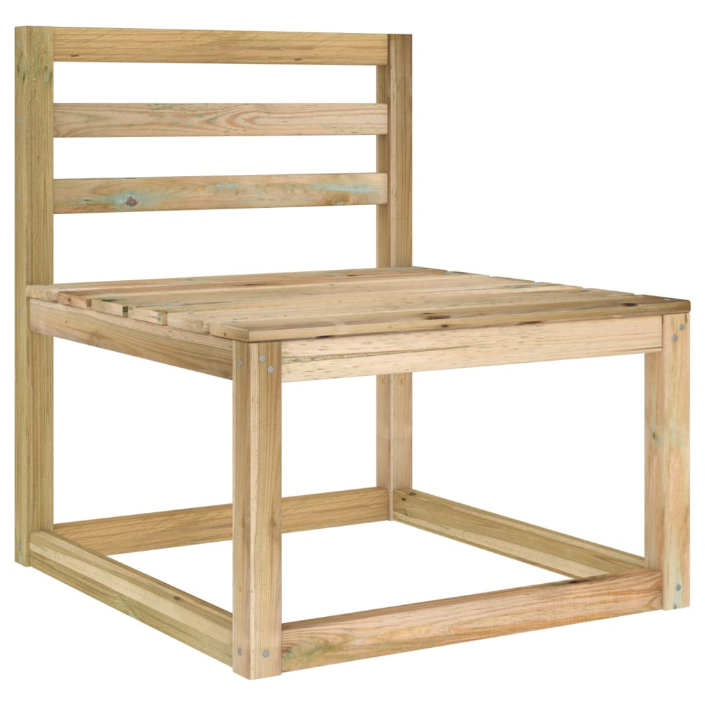 2 Piece Garden Lounge Set Green Impregnated Pinewood