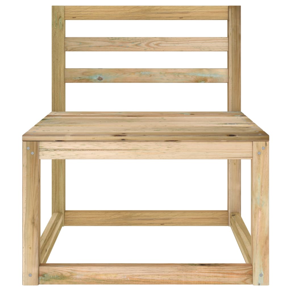 2 Piece Garden Lounge Set Green Impregnated Pinewood