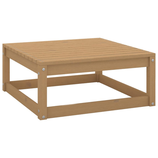 Garden Footstool 70x70x30 cm Honey Brown Solid Wood Pine
