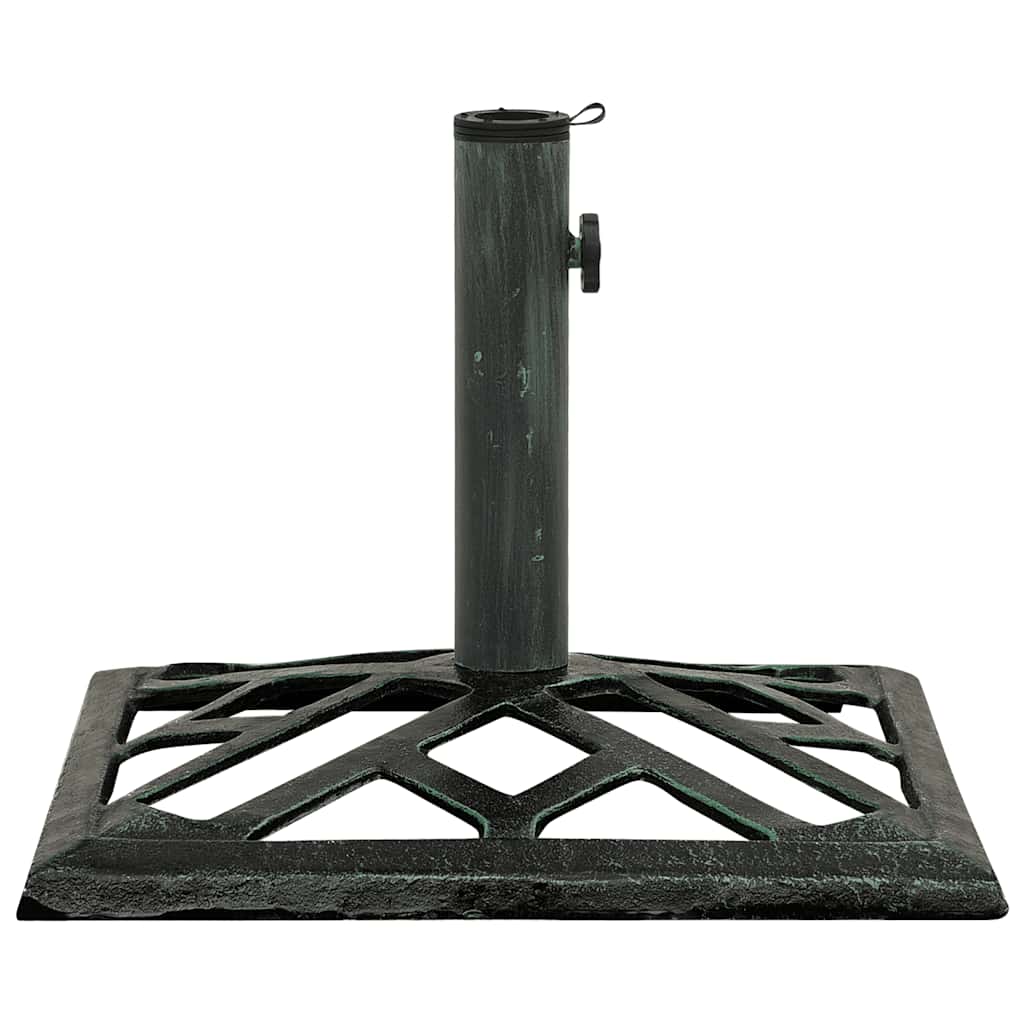 Umbrella Base Green 44x44x31 cm Cast Iron