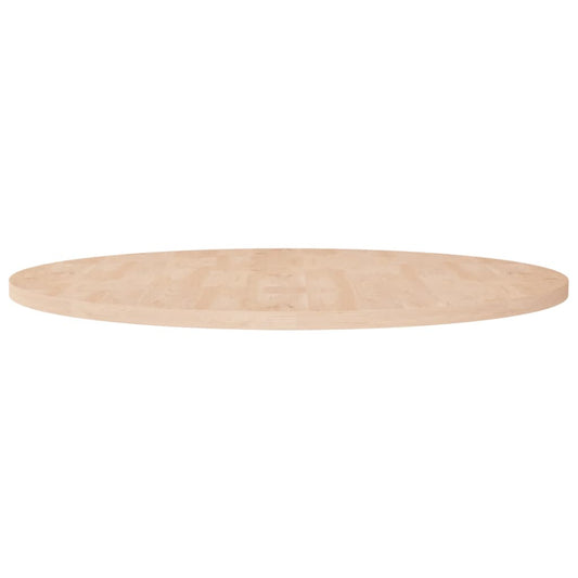 Round Table Top Ø90x2,5 cm Untreated Solid Wood Oak
