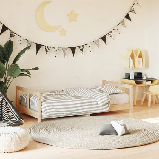 Kids Bed Frame 80x160 cm Solid Wood Pine