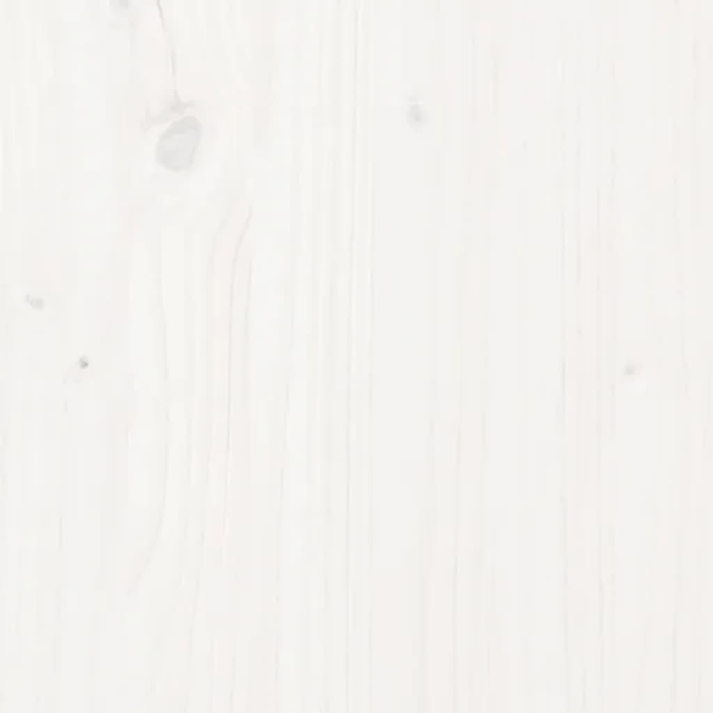 Hall Bench White 110x40x60 cm Solid Wood Pine