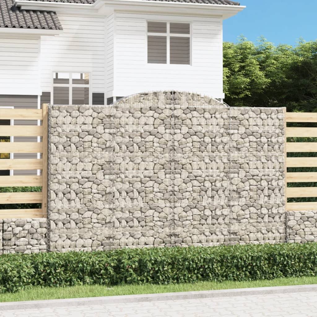 Arched Gabion Basket 300x30x200/220 cm Galvanised Iron