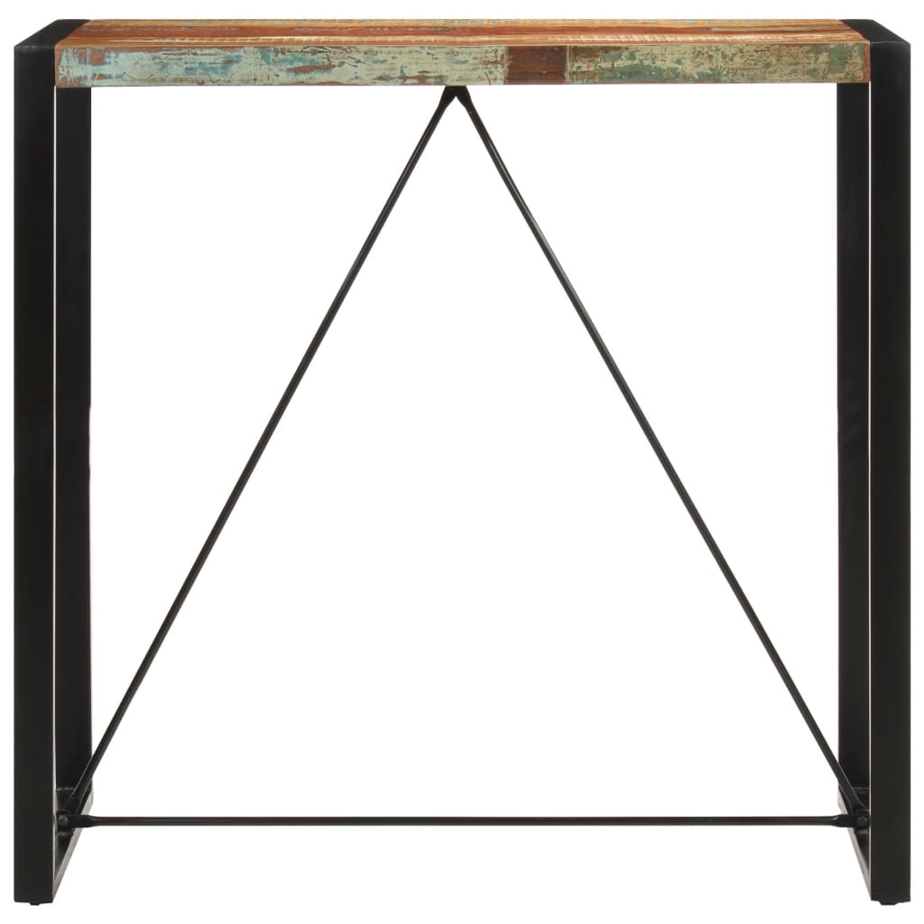 Bar Table 110x55x110 cm Solid Wood Reclaimed