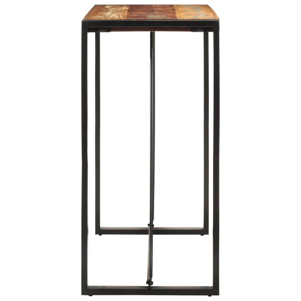 Bar Table 110x55x110 cm Solid Wood Reclaimed