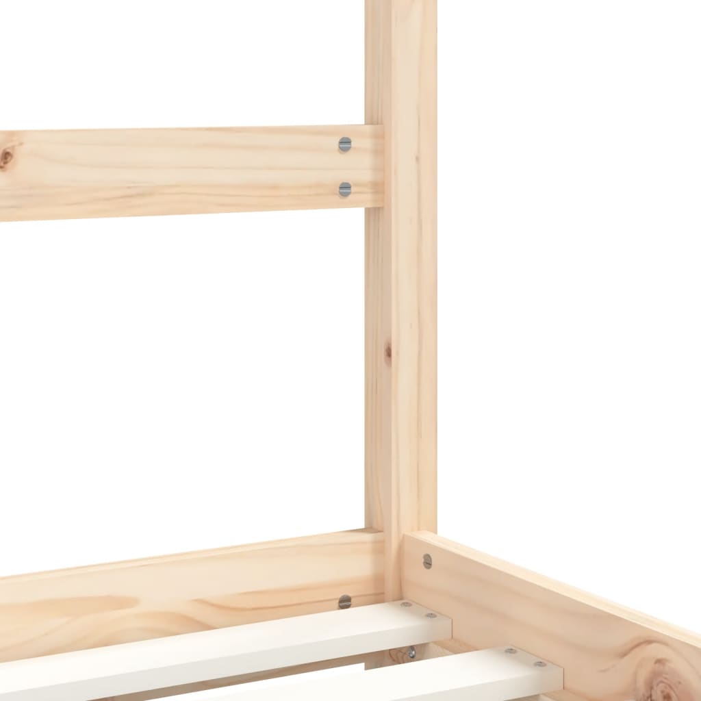 Kids Bed Frame 70x140 cm Solid Wood Pine