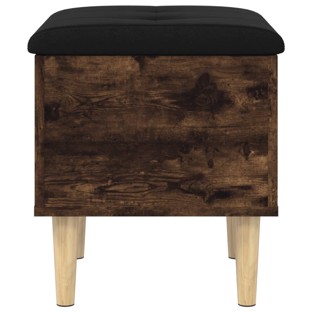 Storage Bench Smoked Oak 42x42x46 cm Engineered Wood