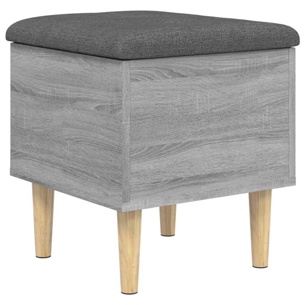 Storage Bench Grey Sonoma 42x42x46 cm Engineered Wood