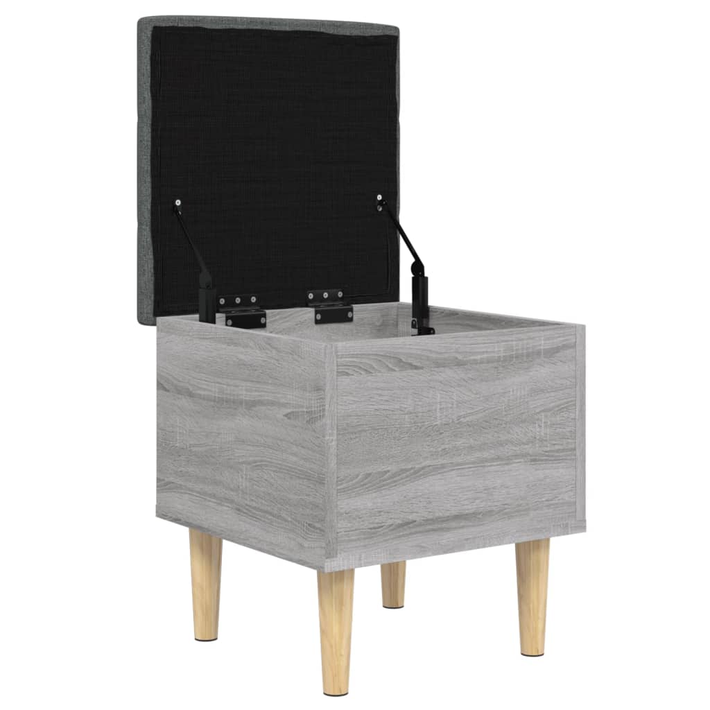 Storage Bench Grey Sonoma 42x42x46 cm Engineered Wood