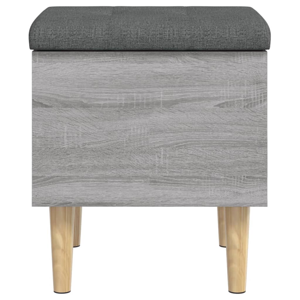 Storage Bench Grey Sonoma 42x42x46 cm Engineered Wood