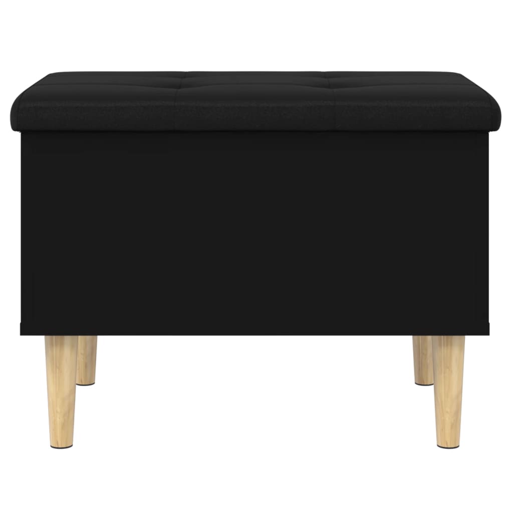 Storage Bench Black 62x42x46 cm Engineered Wood