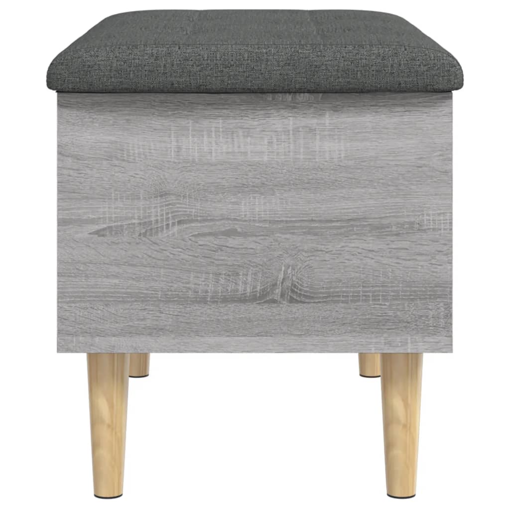 Storage Bench Grey Sonoma 62x42x46 cm Engineered Wood