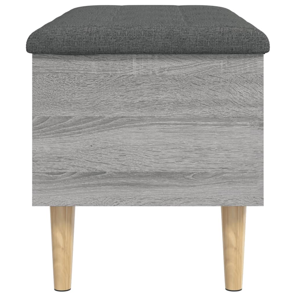 Storage Bench Grey Sonoma 82x42x46 cm Engineered Wood