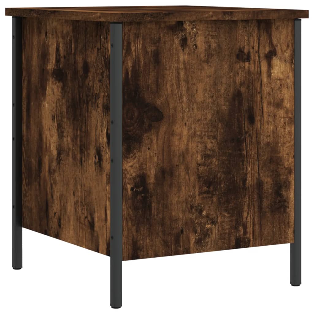 Storage Bench Smoked Oak 40x42.5x50 cm Engineered Wood