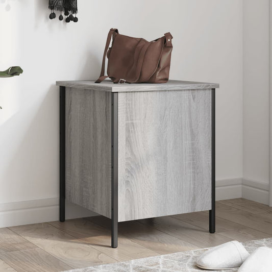 Storage Bench Grey Sonoma 40x42.5x50 cm Engineered Wood