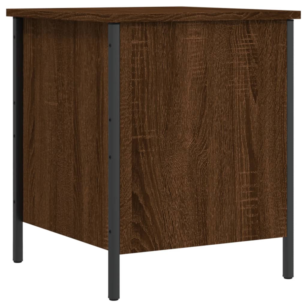 Storage Bench Brown Oak 40x42.5x50 cm Engineered Wood