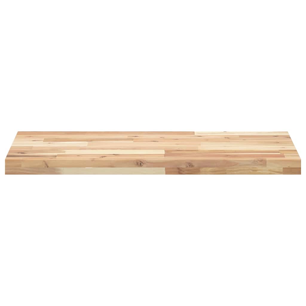Floating Shelf 80x40x4 cm Untreated Solid Wood Acacia