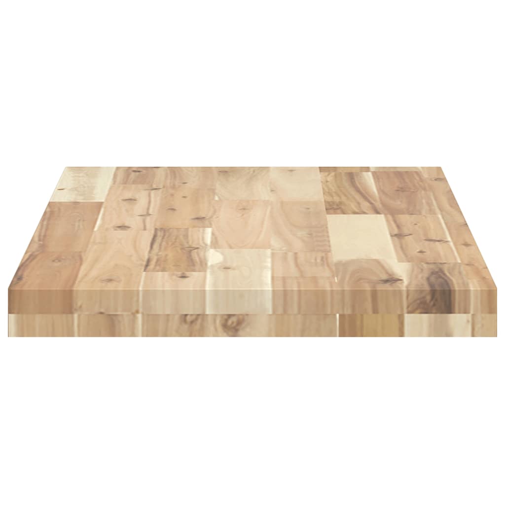Floating Shelf 80x40x4 cm Untreated Solid Wood Acacia