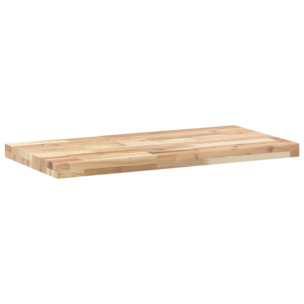 Floating Shelf 80x40x4 cm Untreated Solid Wood Acacia