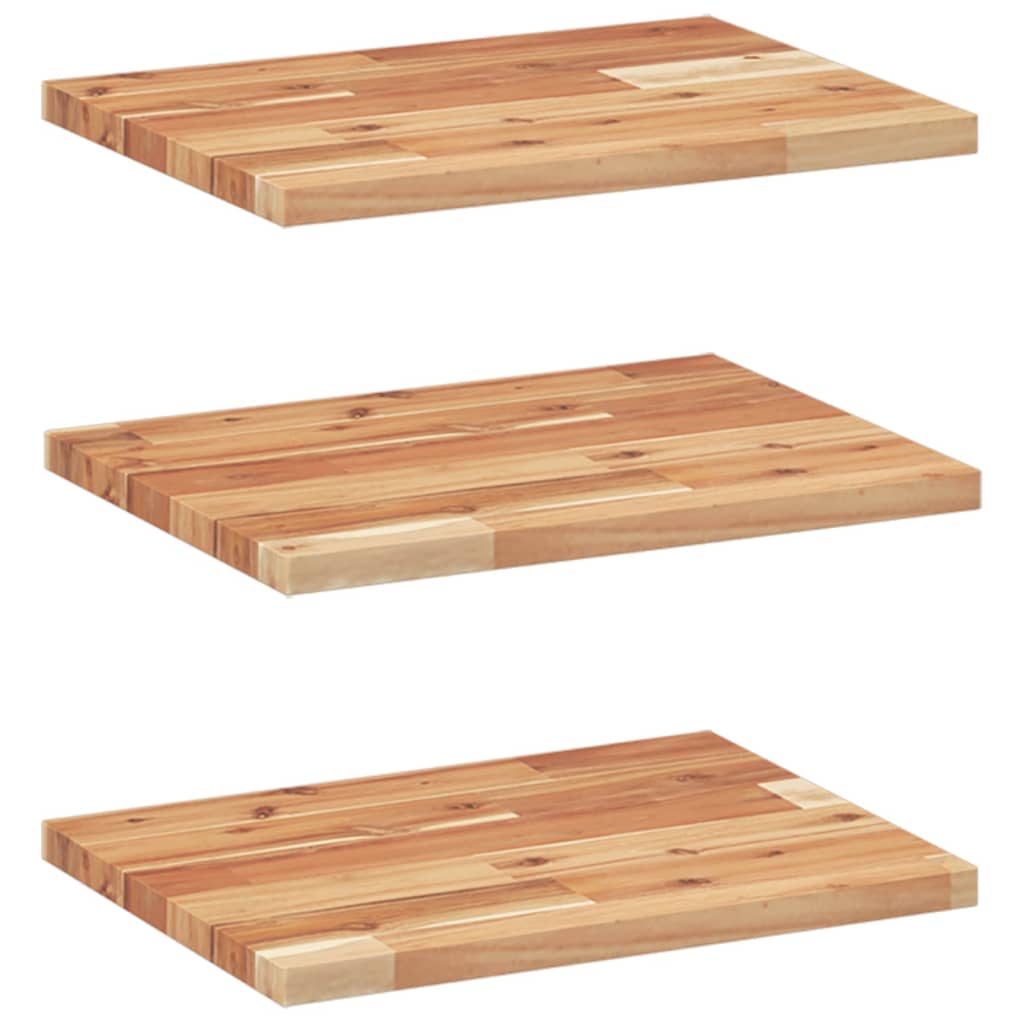 Floating Shelves 3 pcs 40x30x2 cm Oil Finished Solid Wood Acacia
