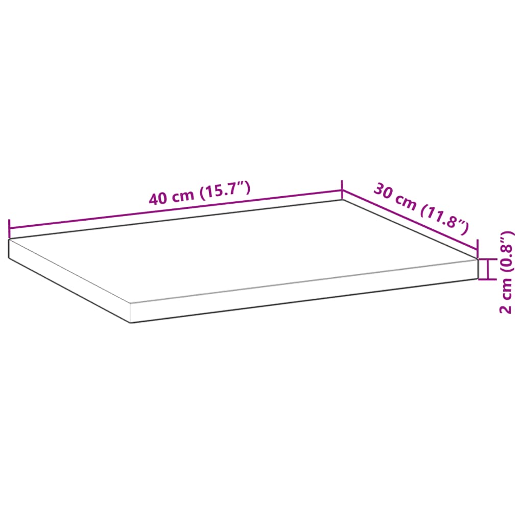 Floating Shelves 3 pcs 40x30x2 cm Oil Finished Solid Wood Acacia