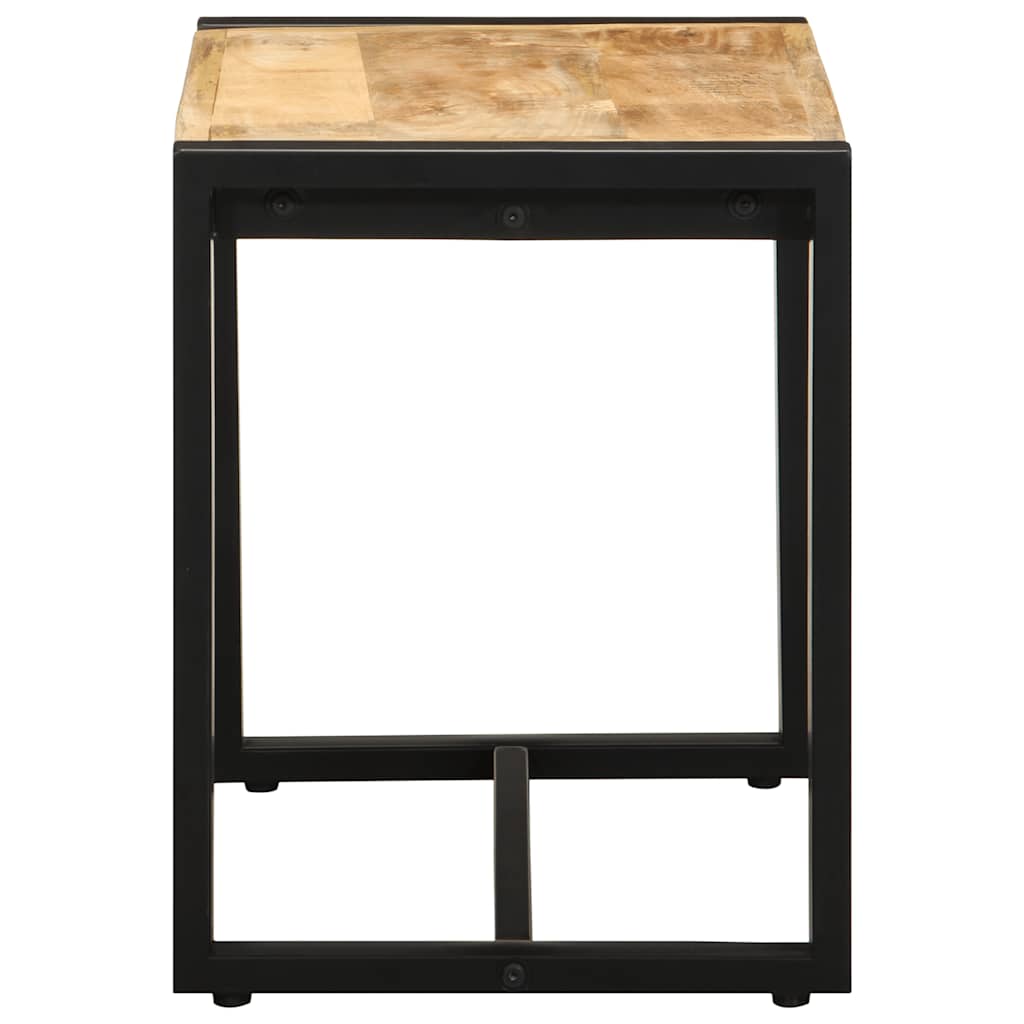 Bench 60x35x45 cm Solid Rough Wood Mango