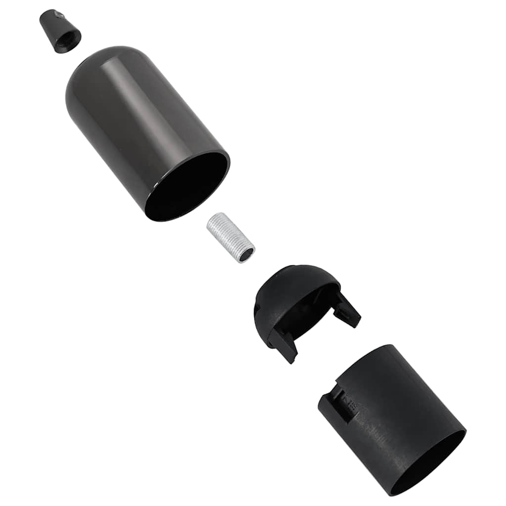 Lamp Holders 2 pcs Glossy Black E27